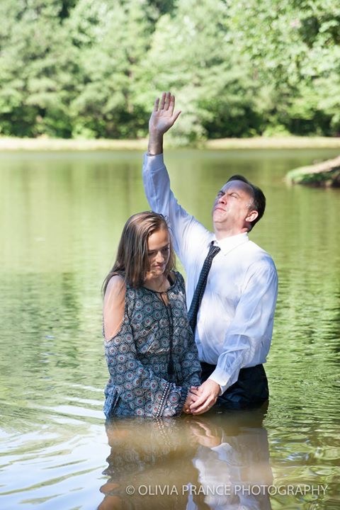 Bree on the day of her baptism.