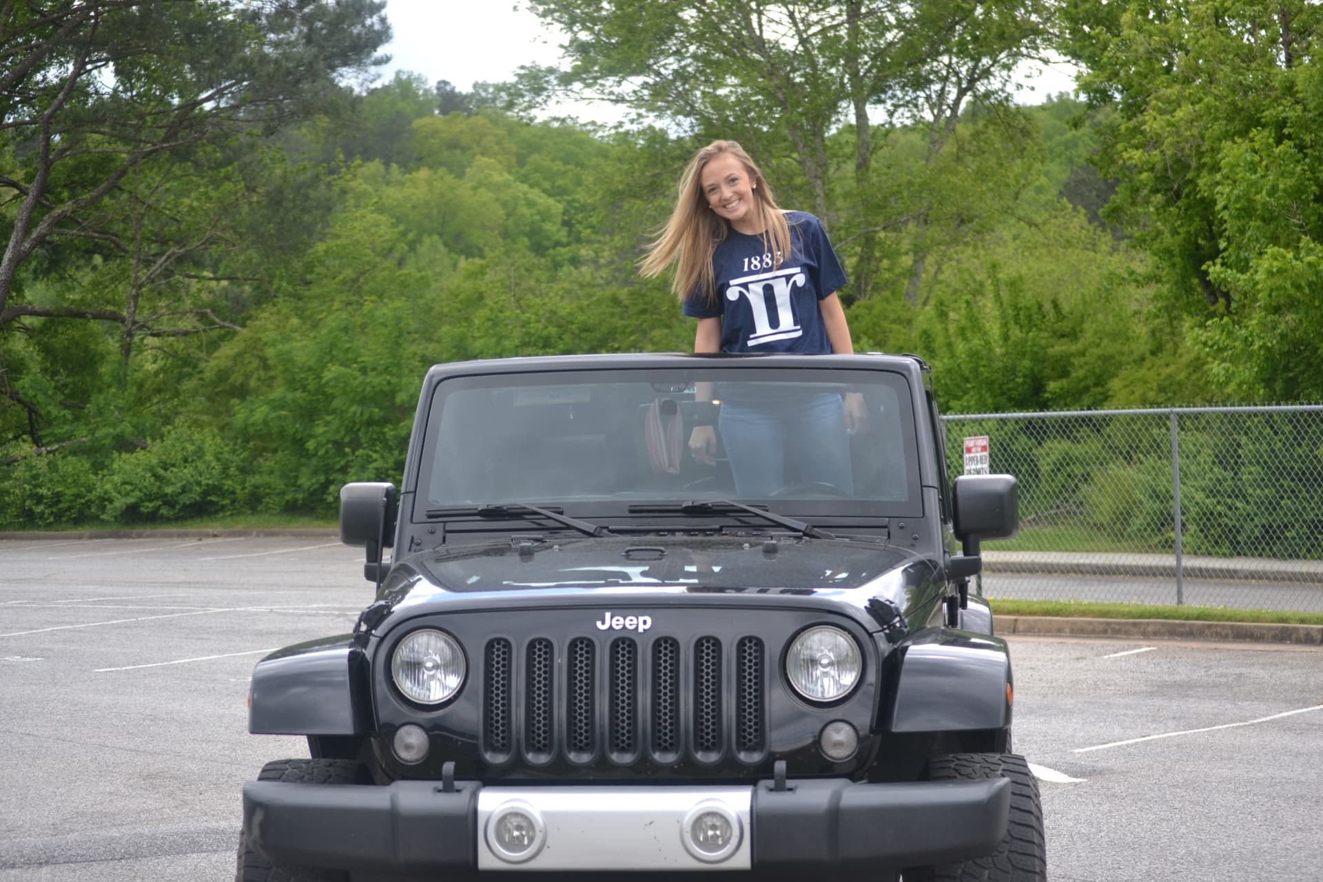 Bree enjoying one of her Jeep and backroad adventures.